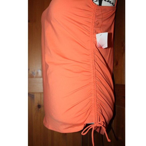 Land's End Coral Chlorine Resistant Underwire Tankini Swimsuit Top Size 10 - Picture 4 of 9